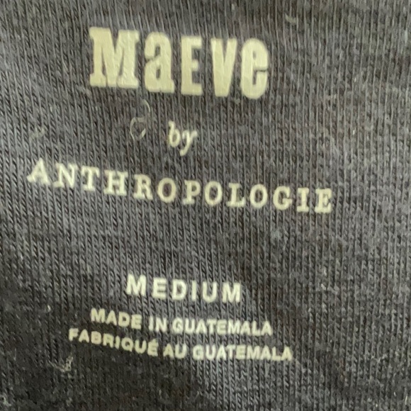 Anthropologie Maeve Long-Sleeve Bubble Top- navy - Medium - NWT - Picture 3 of 4